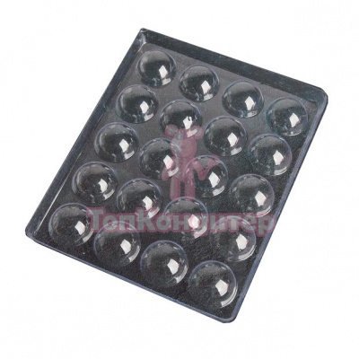 Форма для шоколада d 4 см "Полусфера" пластик