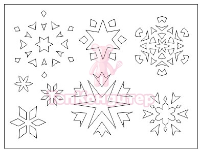 Трафарет НГ №5 15*20см