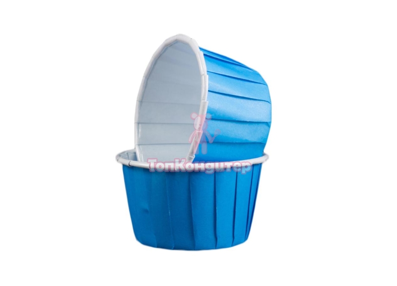 Капсулы капкейк 100 шт синий