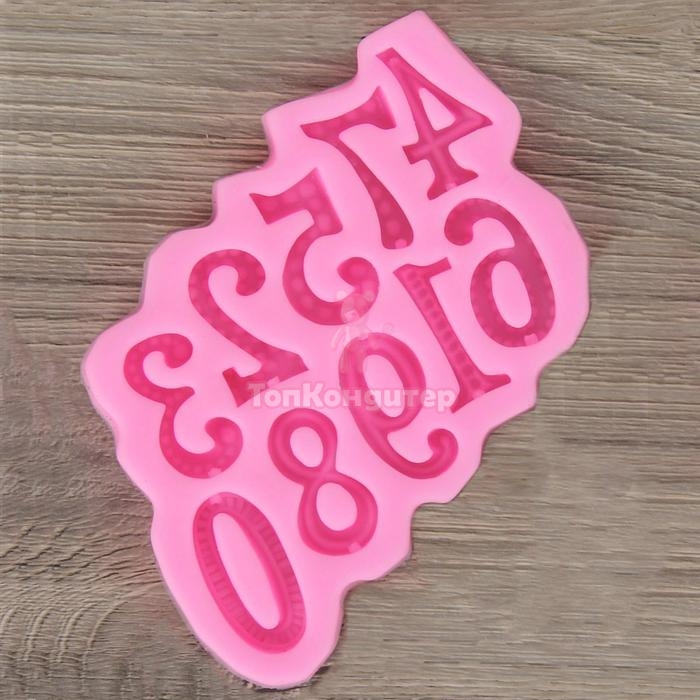 Молд силиконовый 15х10 см "Цифры"