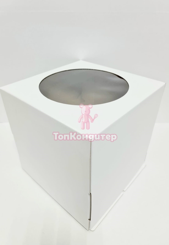 Коробка для торта 40 см*40 см*40 см с окном