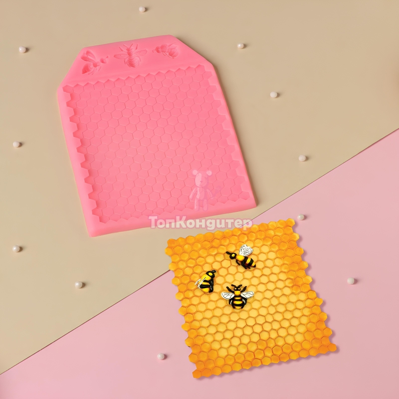Молд «Пчелиные соты» 17 см*12,5 см*0,5 см