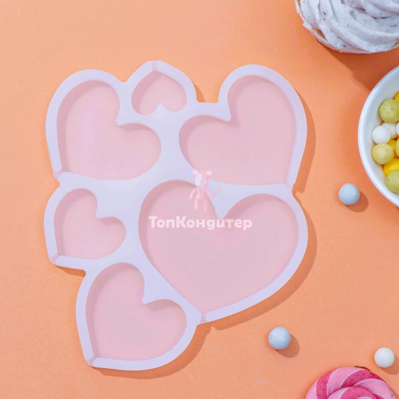 Форма для шоколада сфера силикон 8 см 5 ячеек