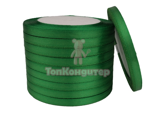 Лента атласная 0,6 см Зеленый 23 м