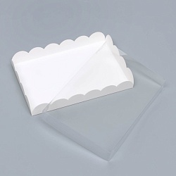 Коробочка для пряников 22 см*15 см*3 см белая