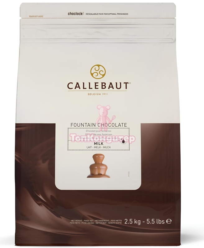 Шоколад молочный Callebaut для фонтана 37,8% 2,5 кг