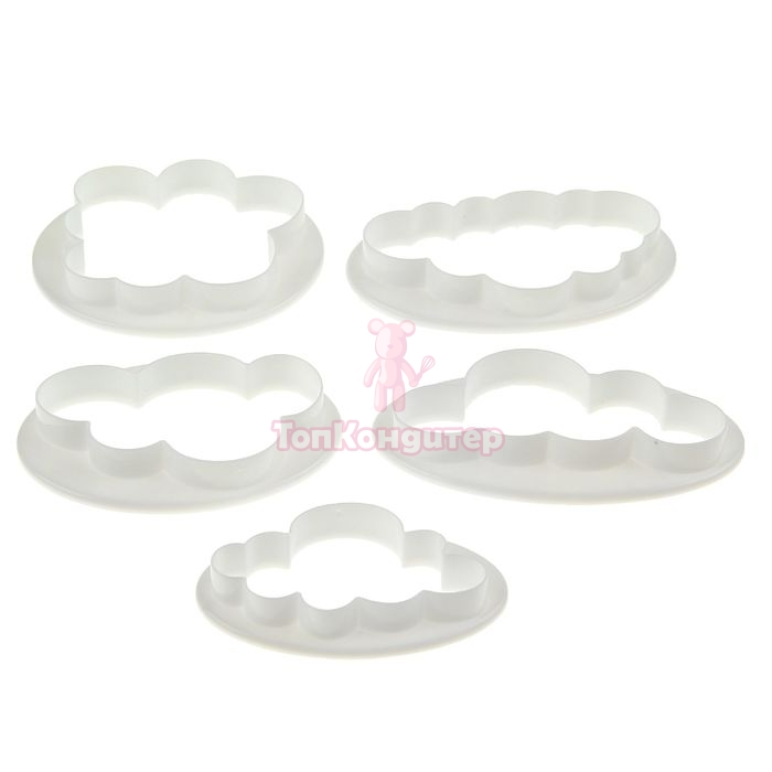 Набор выемок кондитерских для марципана и теста, "Облака" 5 шт