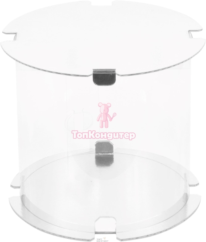 Коробка для торта "Тубус" 20 см*20 см белый