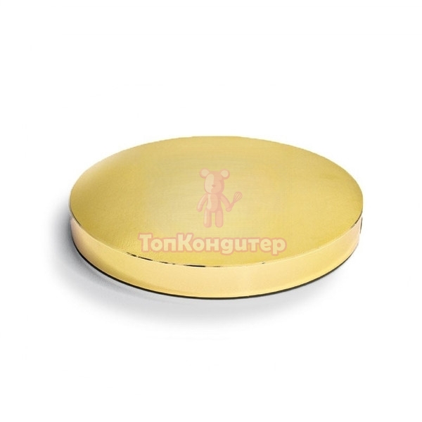 Подложка для торта подиум "Золото" 30 см, толщина 23 мм