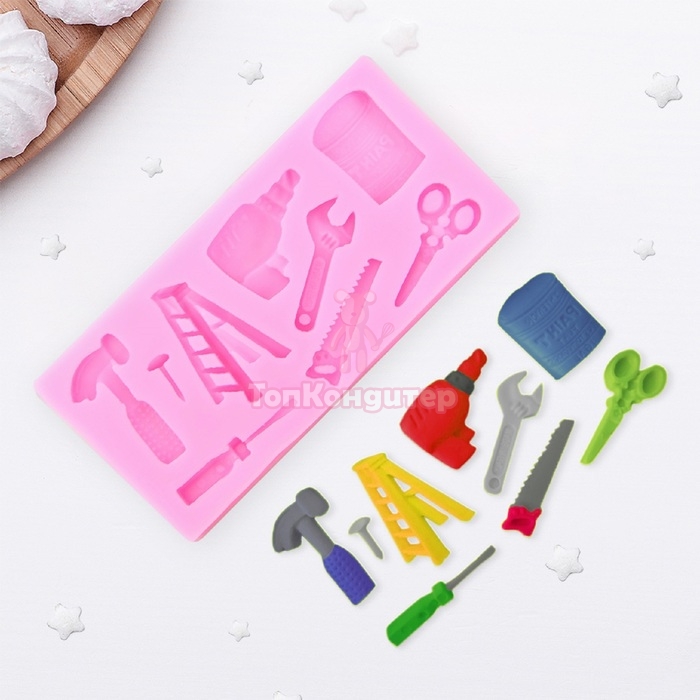 Молд силиконовый 11,2×5,4 см "Инструменты"