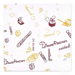 Бумага упаковочная для бенто-торта 18 см*18 см «Пекарня» 1шт