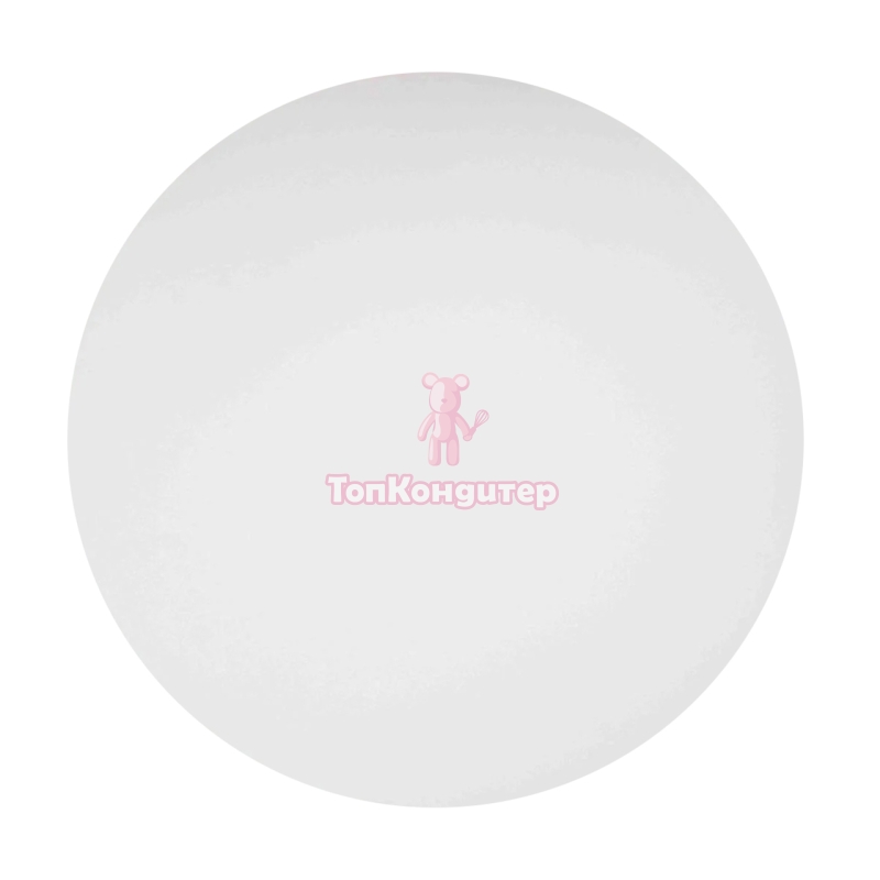 Подложка сатин для торта двусторонняя белая 32см, толщина 6 мм